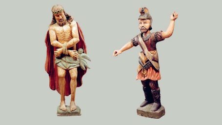 Christ de Ecce Homo et Soldat romain, flagellateur