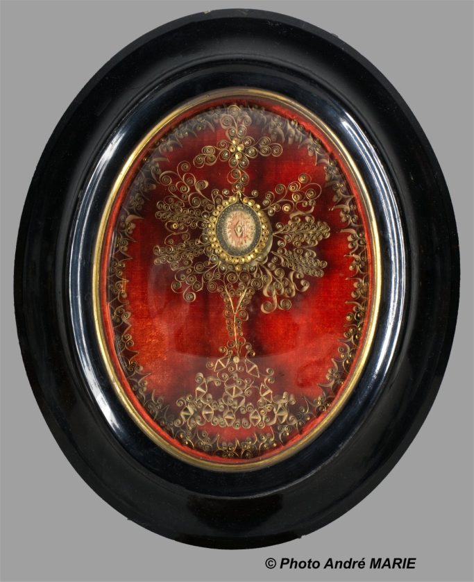 Relique de St Roch : Reliquaire-monstrance avec custode - Fin du 19e