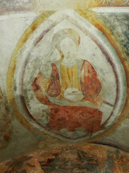 Christ en majesté assis sur un trône