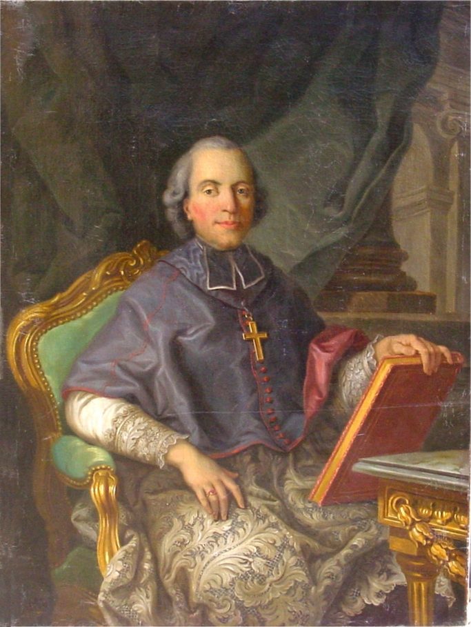 Mgr Pisani de la Gaude évêque de Vence 1783 - 1801 Signé Amadé Van Loo