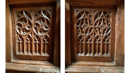 2 panneaux du lutrin